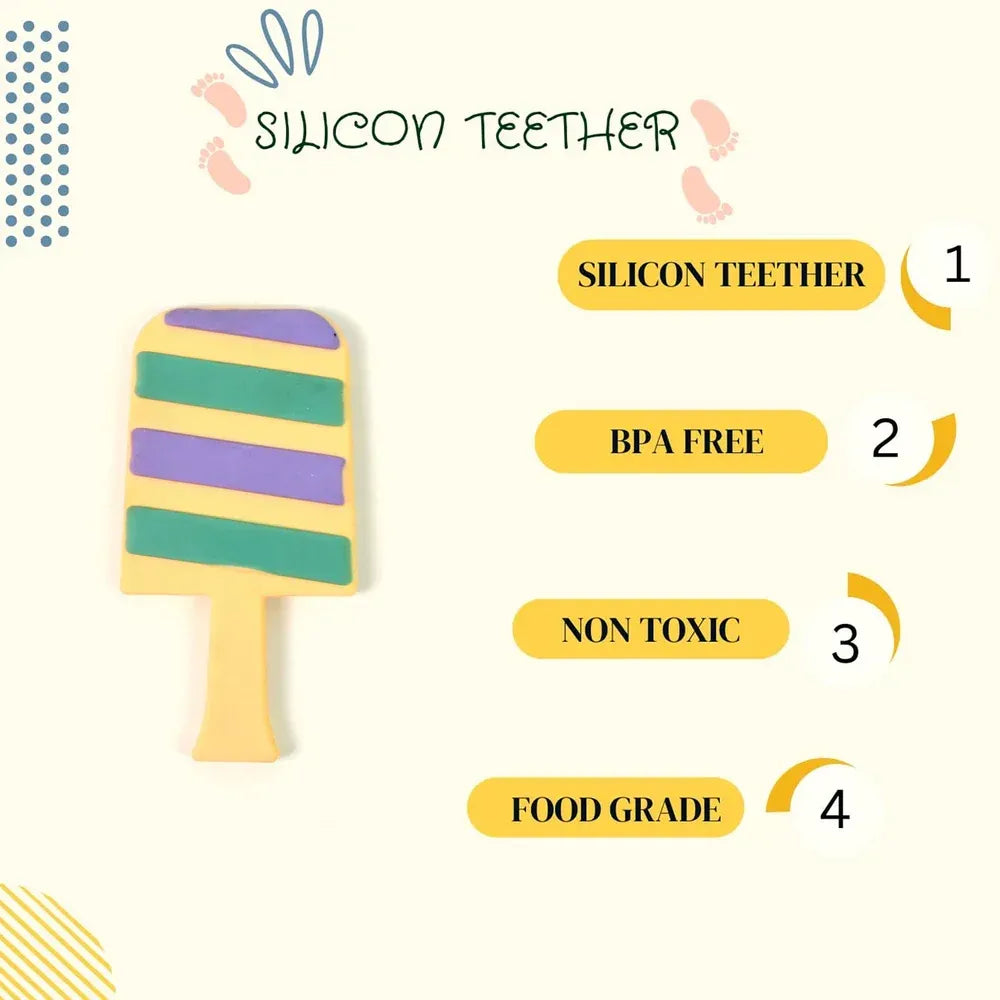 Silicone baby teether - care