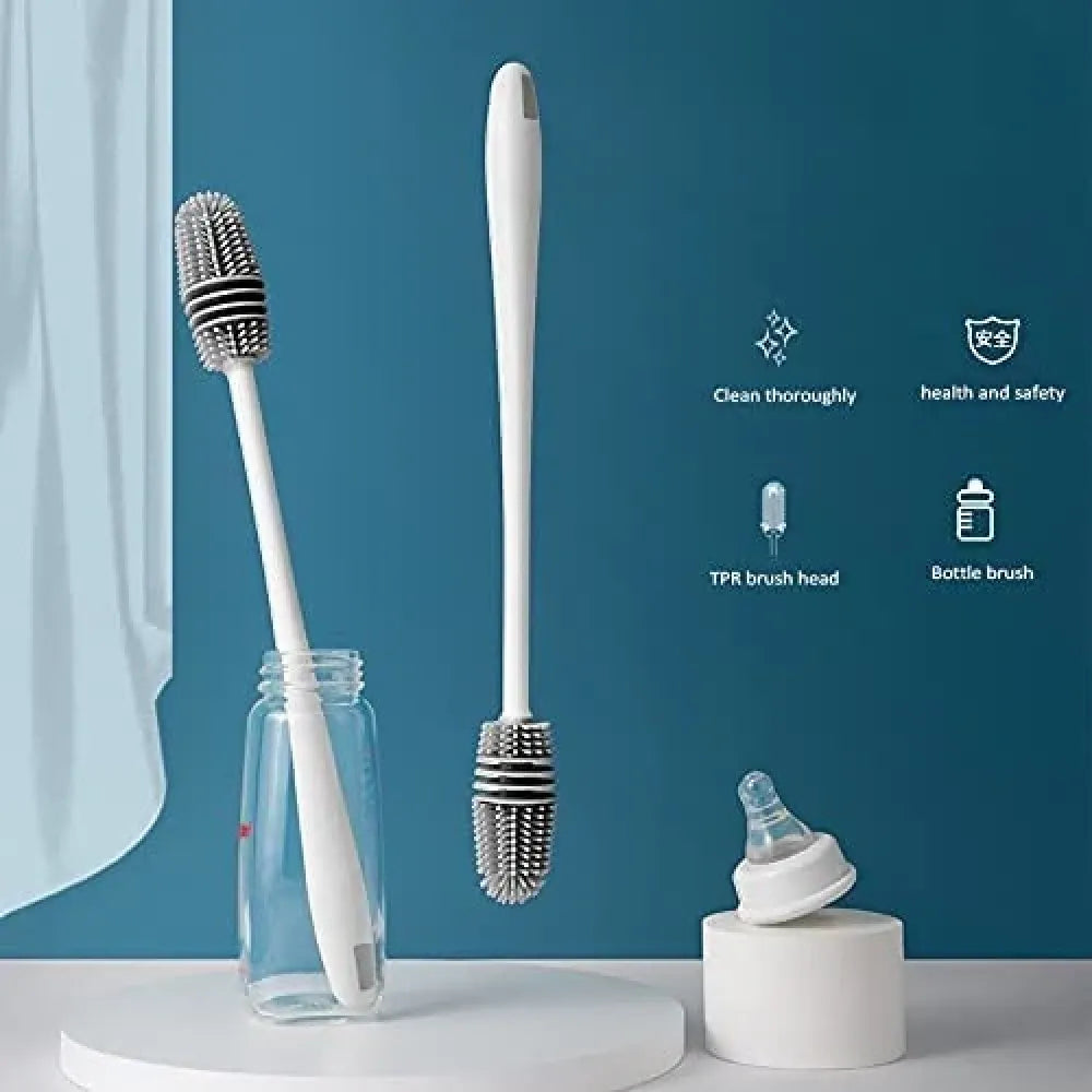 Silicone bottle cleaning brush