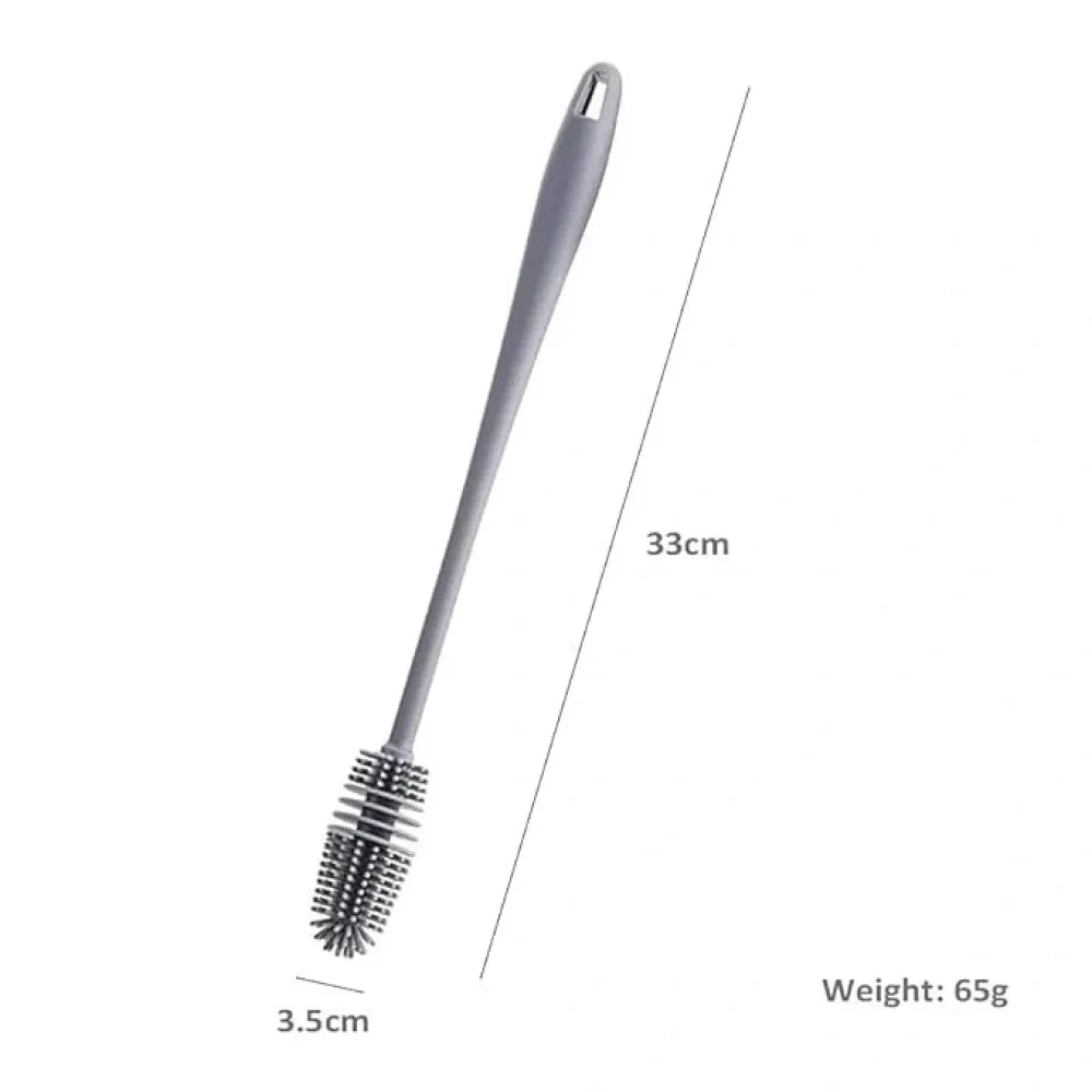Silicone bottle cleaning brush