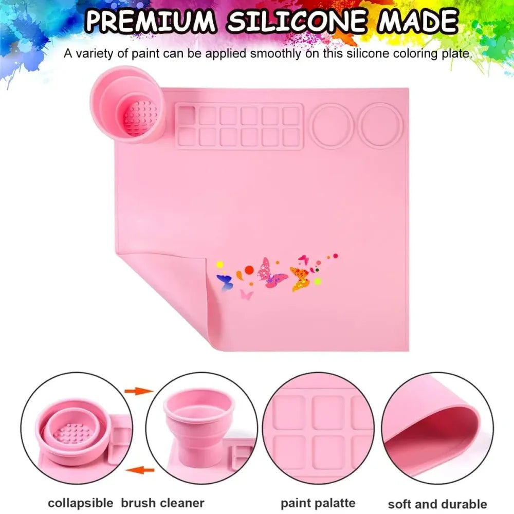 Silicone craft mat for kids – mess-free fun