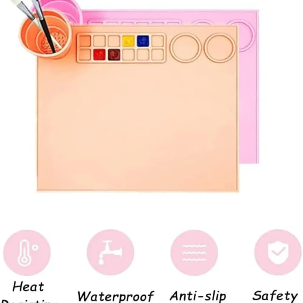 Silicone craft mat for kids – mess-free fun