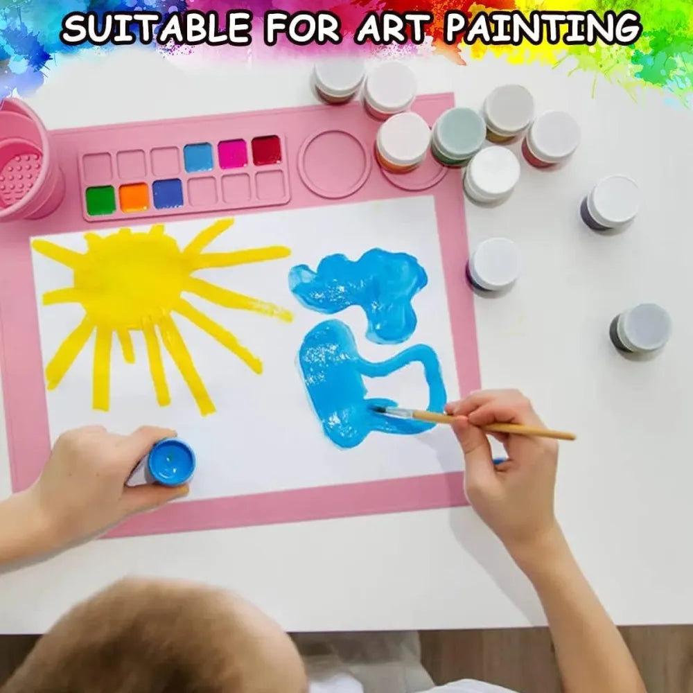 Silicone craft mat for kids – mess-free fun