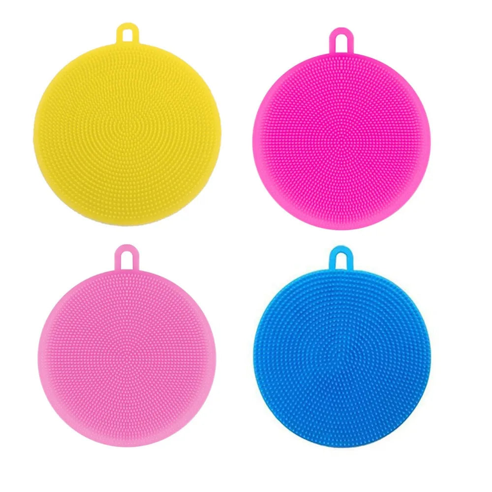 Silicone dish scrubber sponge - home & kitchen