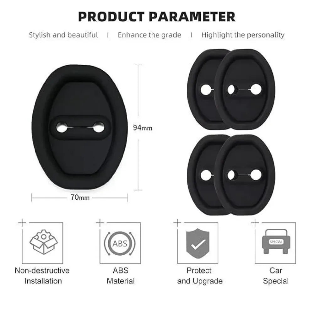 Silicone door lock protectors