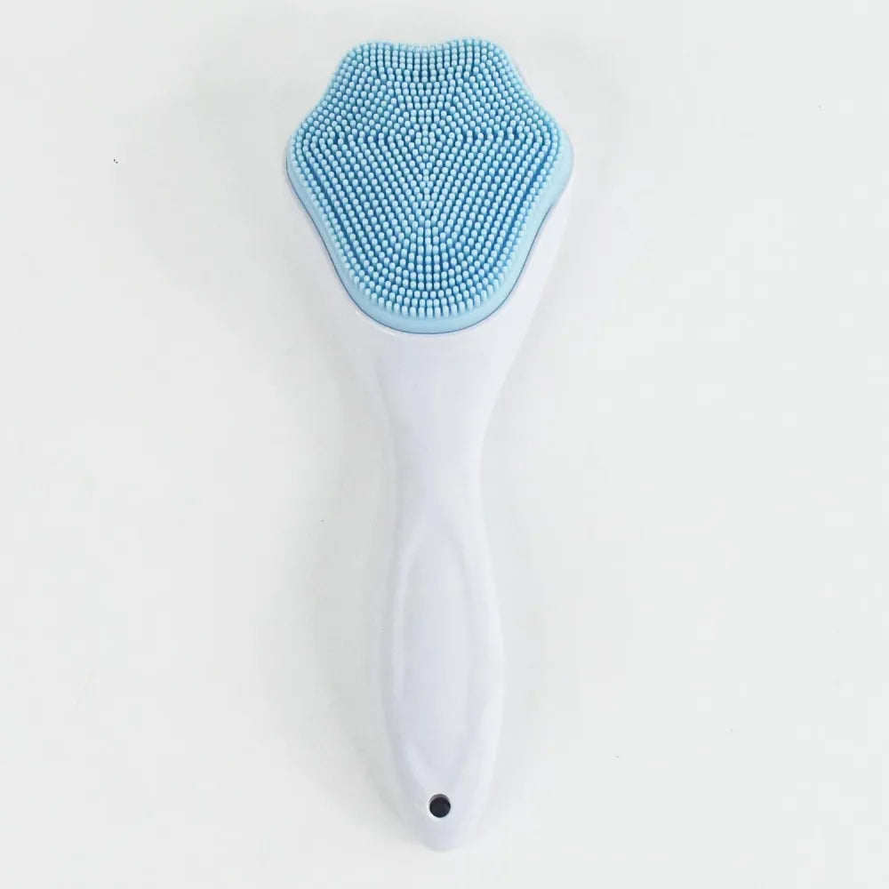 Silicone face scrubber exfoliating brush manual handheld facial cleansing (1 pc) - health care