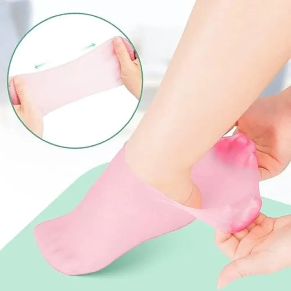Silicone gel heel socks (1 pair)