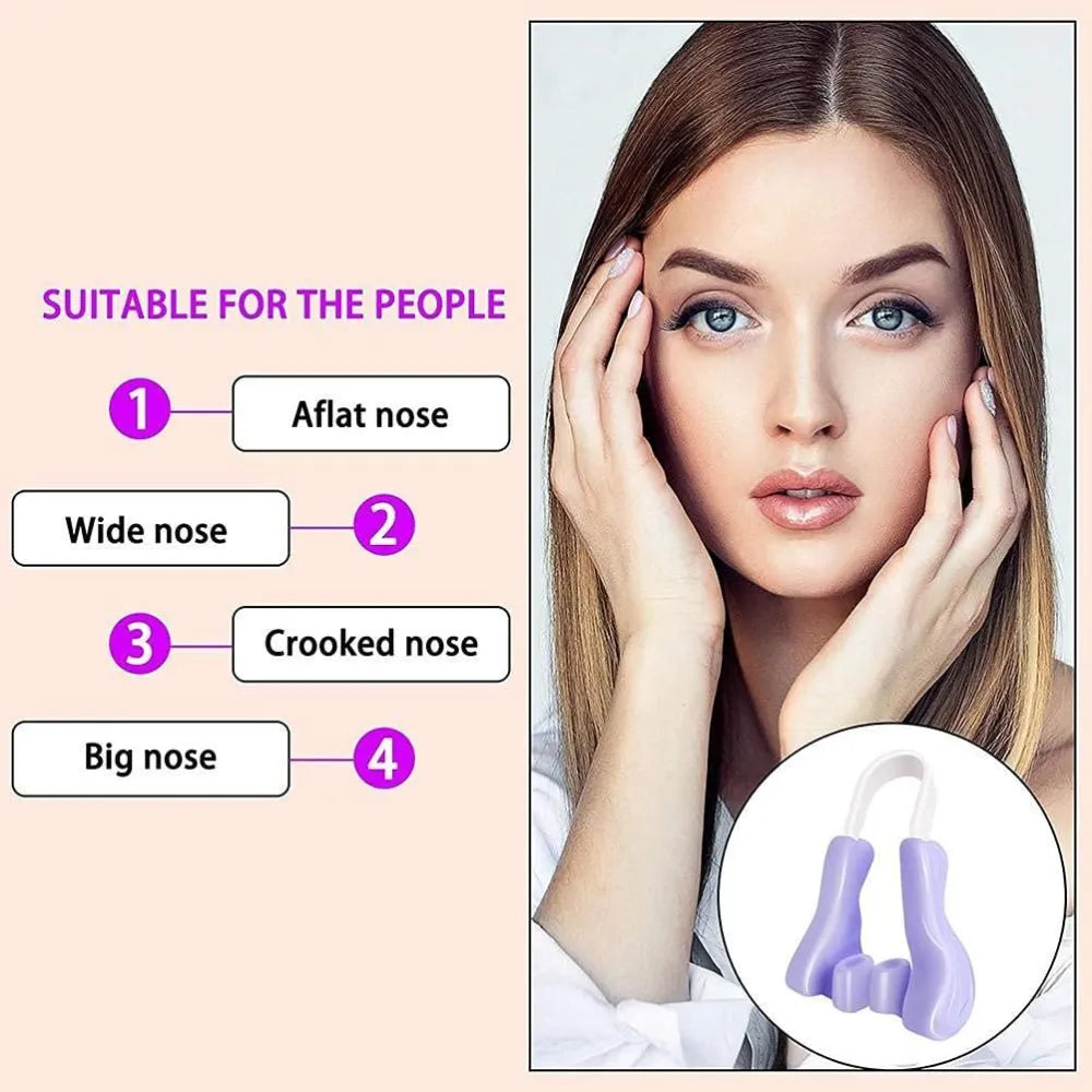 Silicone nose shaper clip