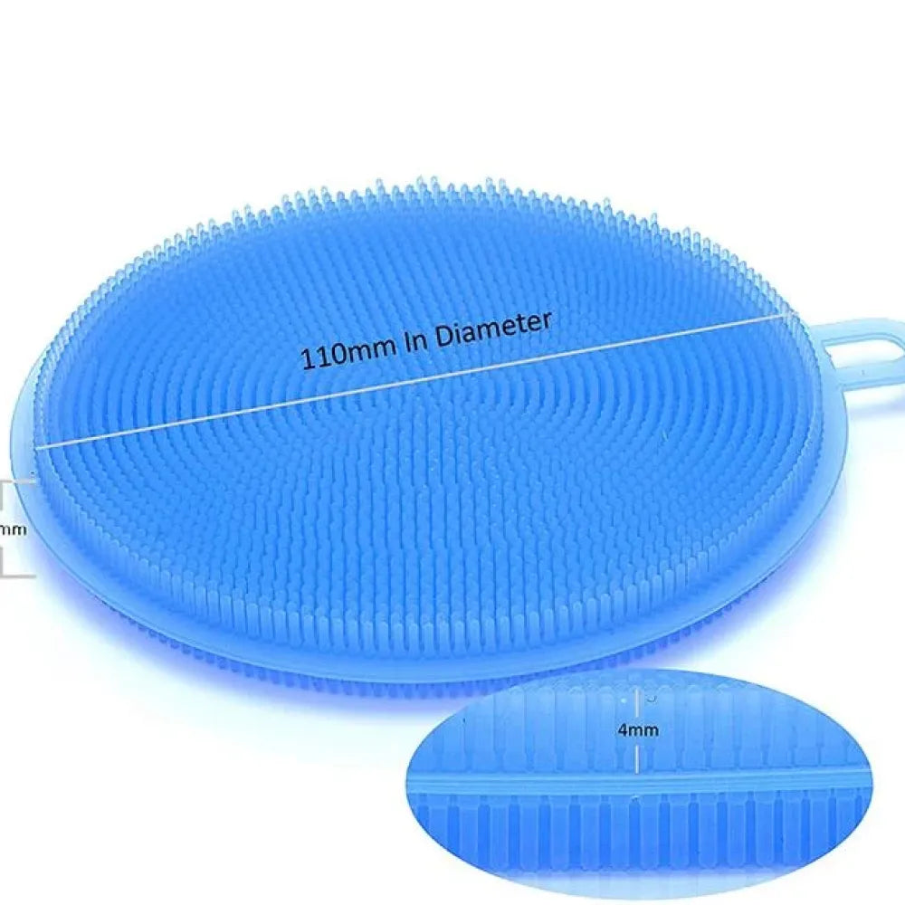 Silicone scrubber sponge - home & kitchen