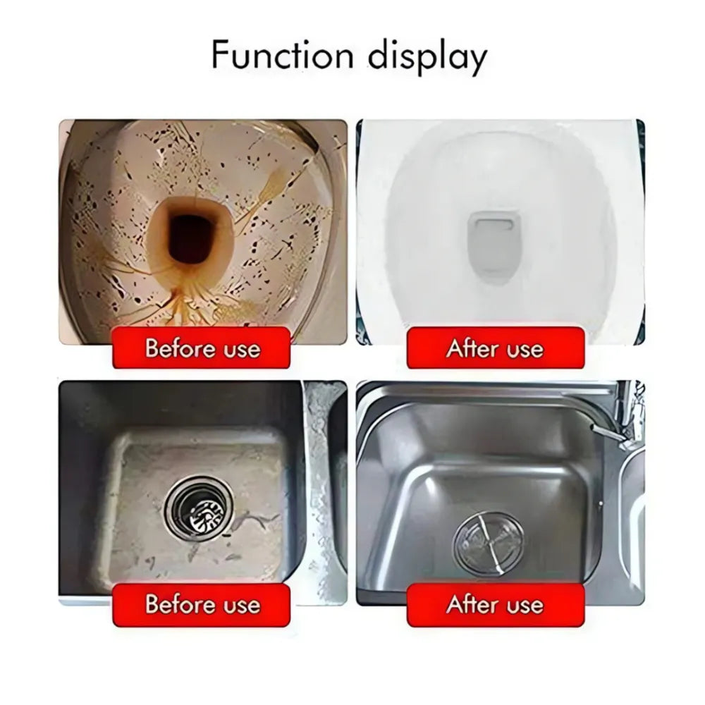 Sink and drain cleaner powder