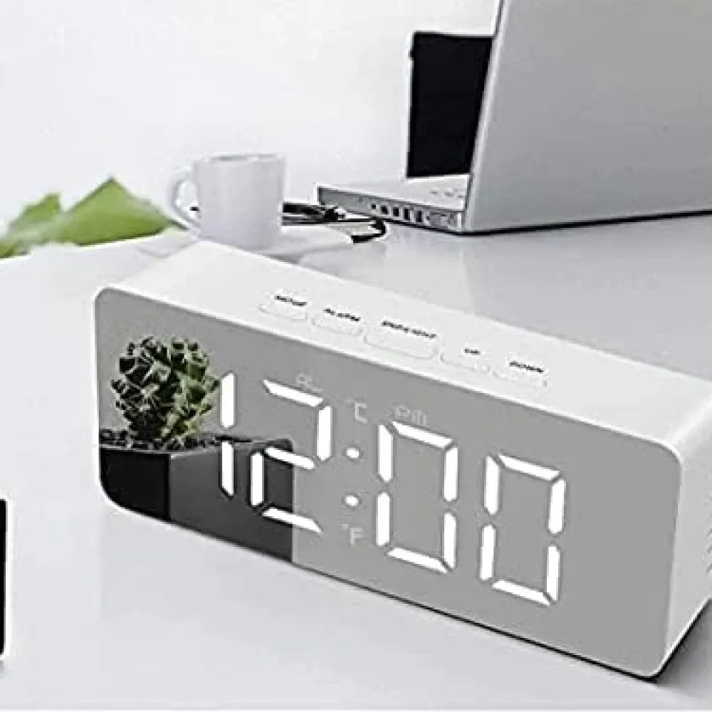 Smart led mirror alarm clock