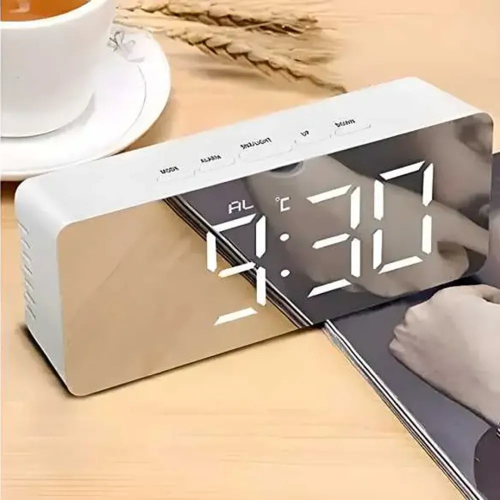 Smart led mirror alarm clock