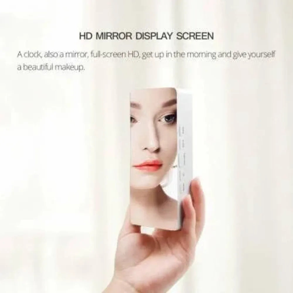 Smart led mirror alarm clock
