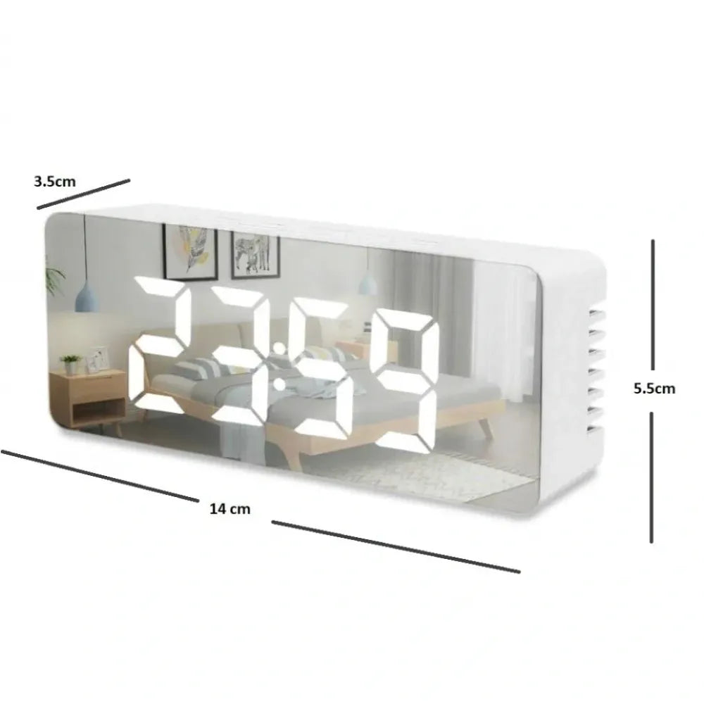 Smart led mirror alarm clock