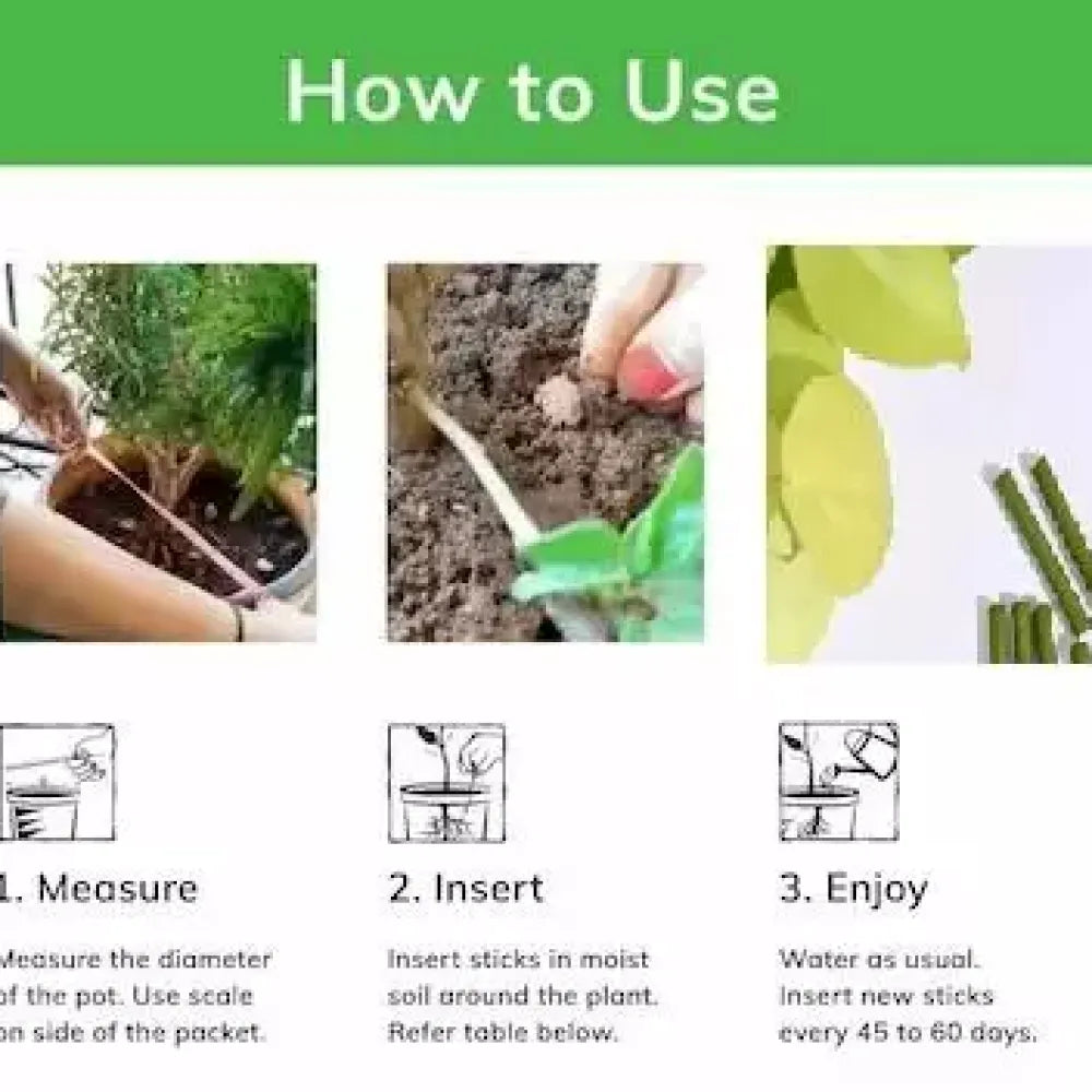Smart-release plant food sticks - home essentials
