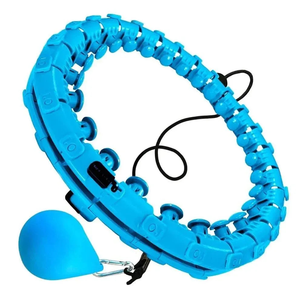 Smart weighted exercise hoop
