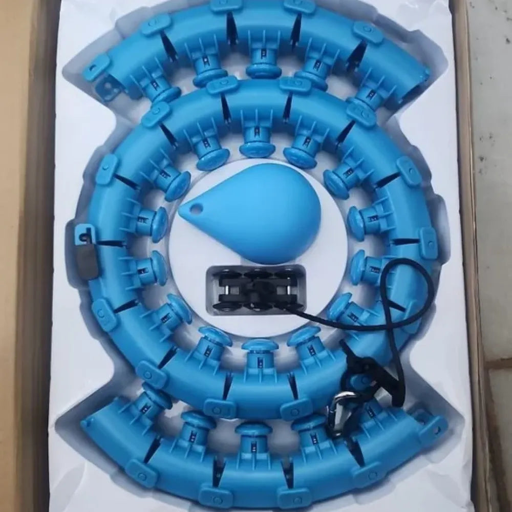 Smart weighted exercise hoop