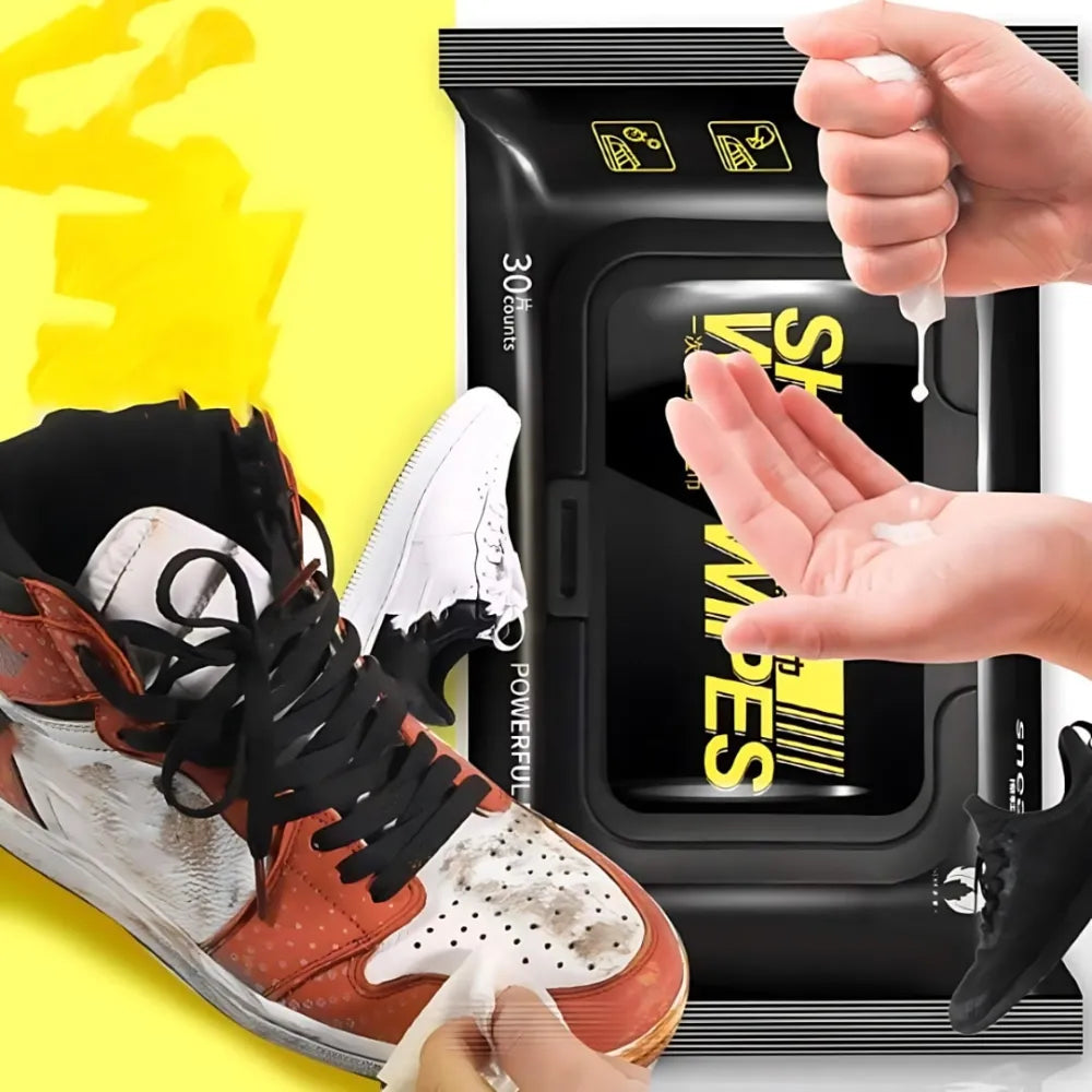 Sneaker & shoe cleaner wipes