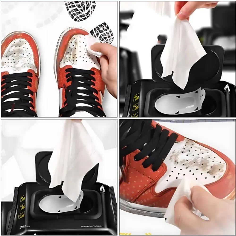 Sneaker & shoe cleaner wipes