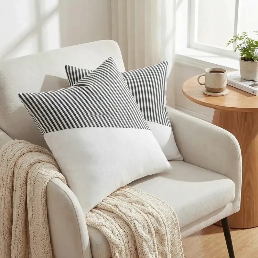 Soft cotton farmhouse pillow covers - home improvement