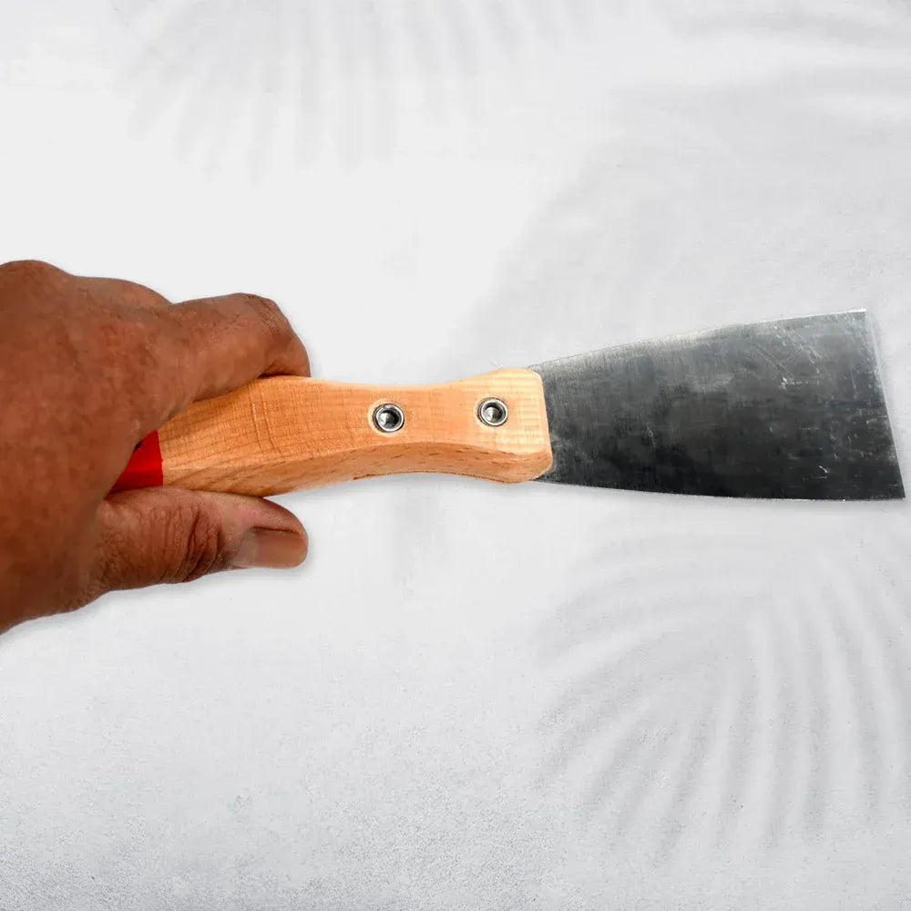 Soft rubber handle putty knife set - hardware