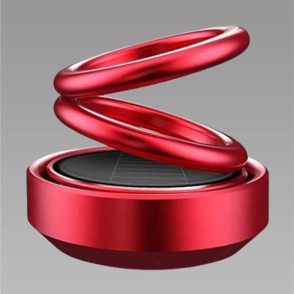 Solar energy rotating ring with long lasting french organic fragrance