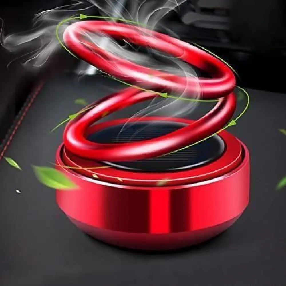 Solar energy rotating ring with long lasting french organic fragrance