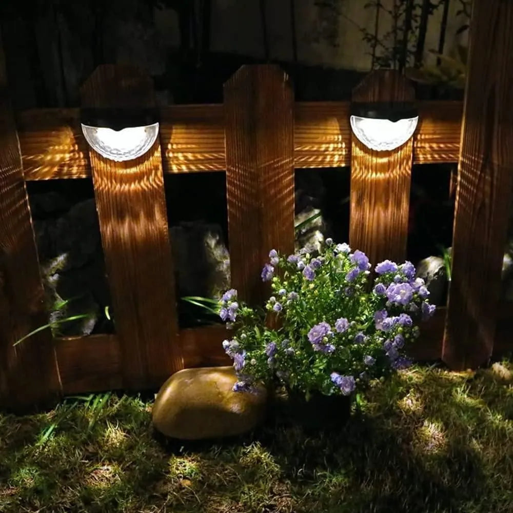 Solar fence lights (pack of 4)