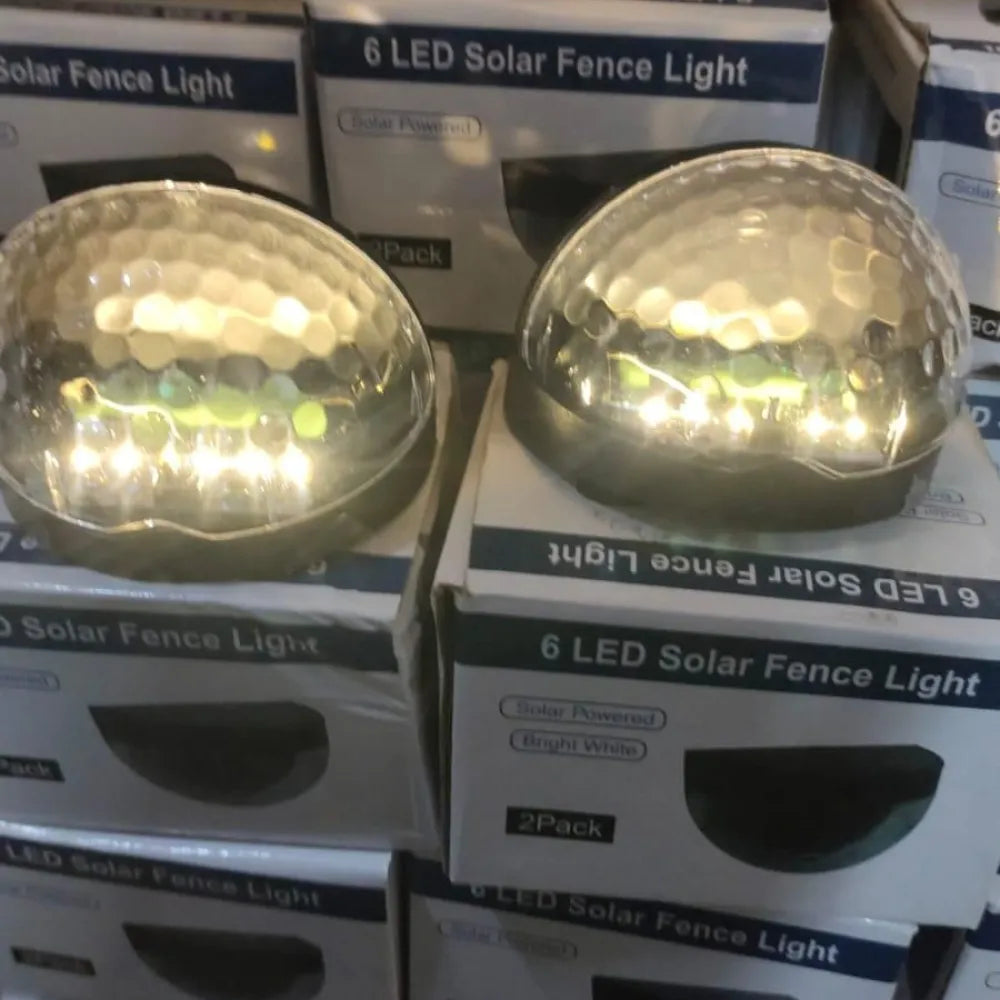 Solar fence lights (pack of 4)