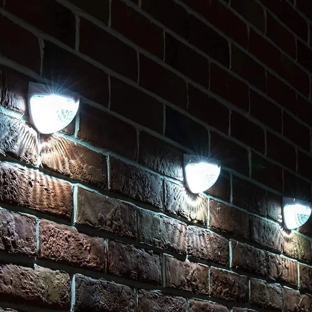 Solar fence lights (pack of 4)