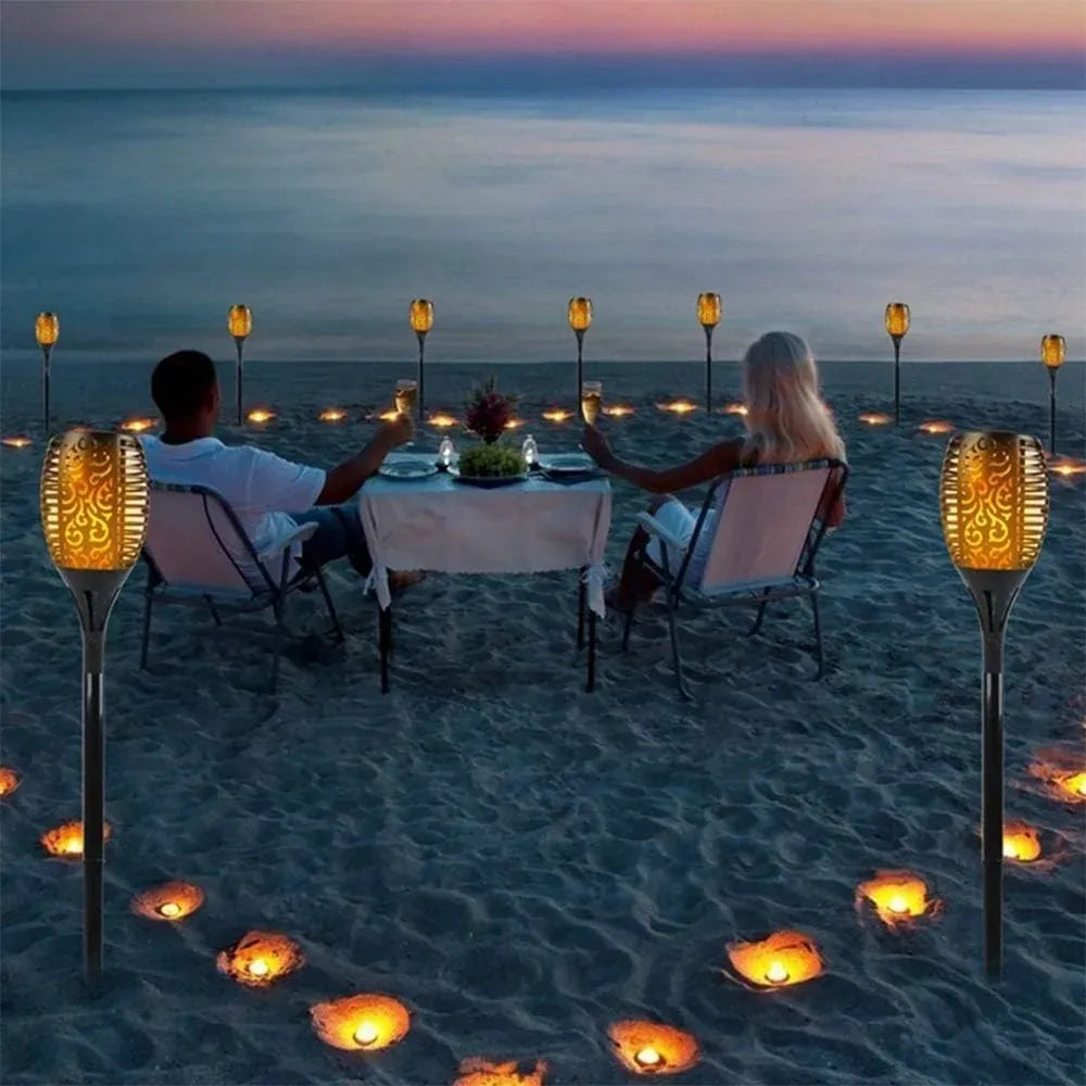Solar flame torch – 96 led