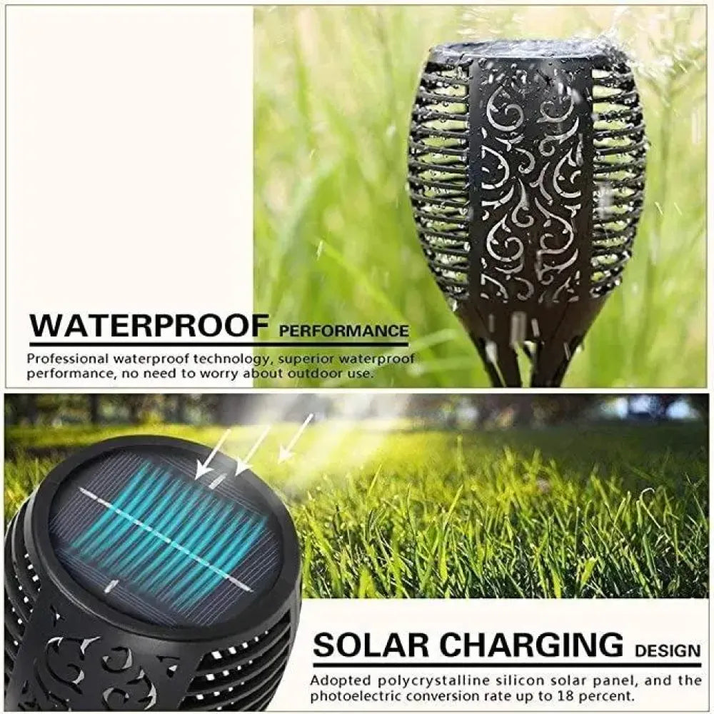 Solar flame torch – 96 led