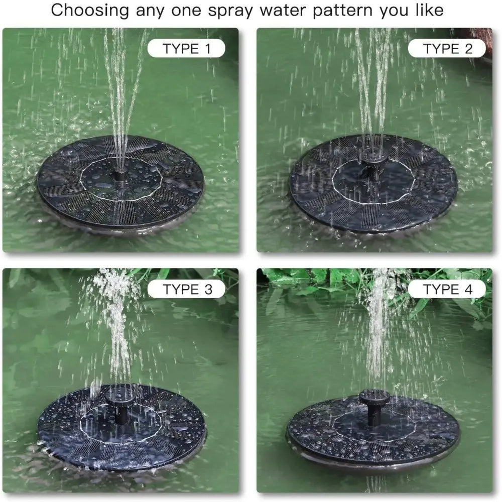 Solar floating fountain pump - gardening