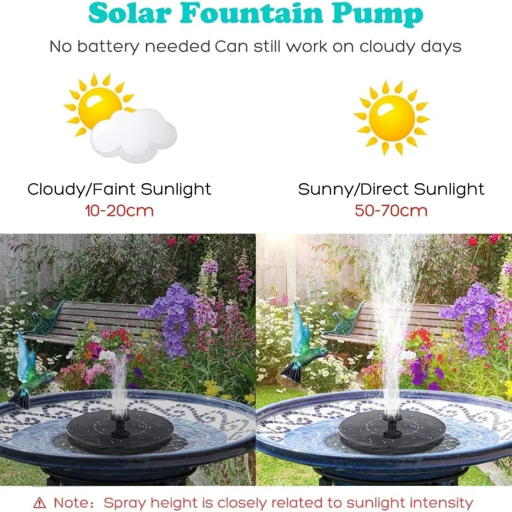 Solar floating fountain pump - gardening