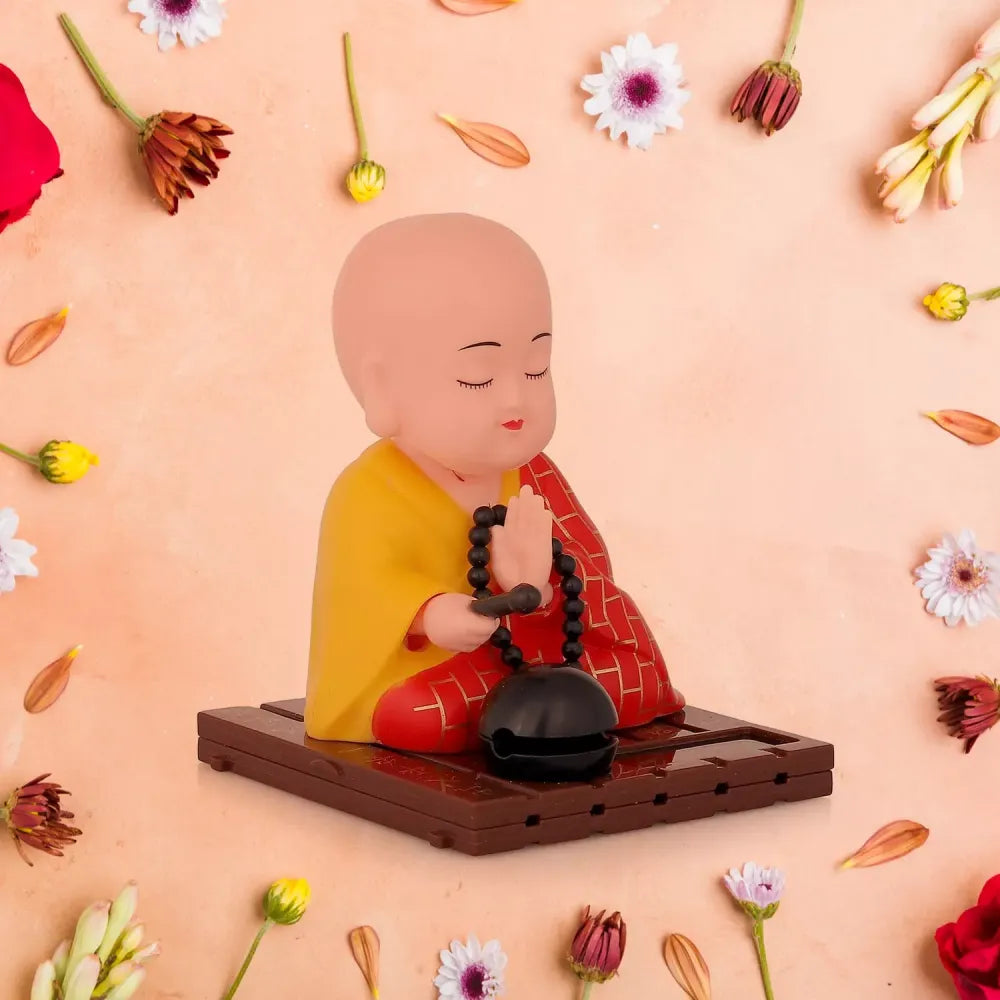 Solar moving buddha statue - toys
