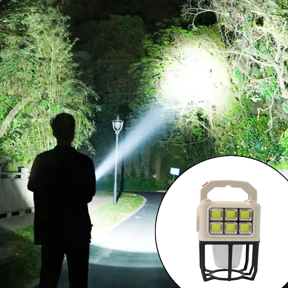 Solar portable camping lantern 3 light modes - home improvement