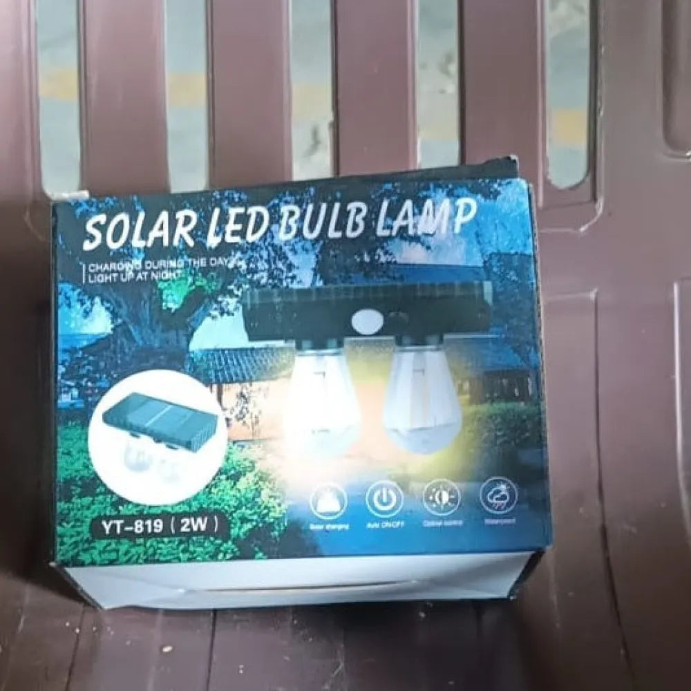 Solar-powered double led lamp - electronics