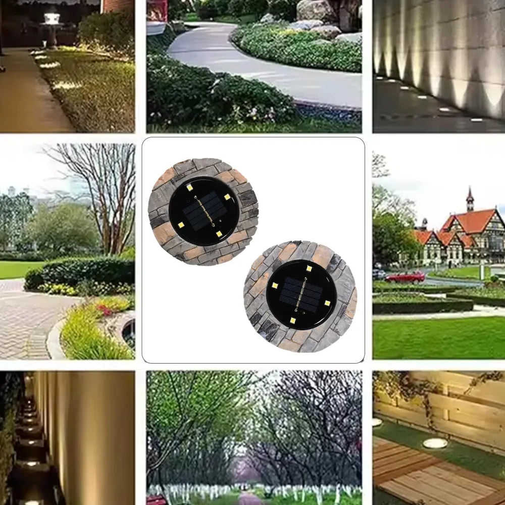 Solar stone pathway lights - home improvement