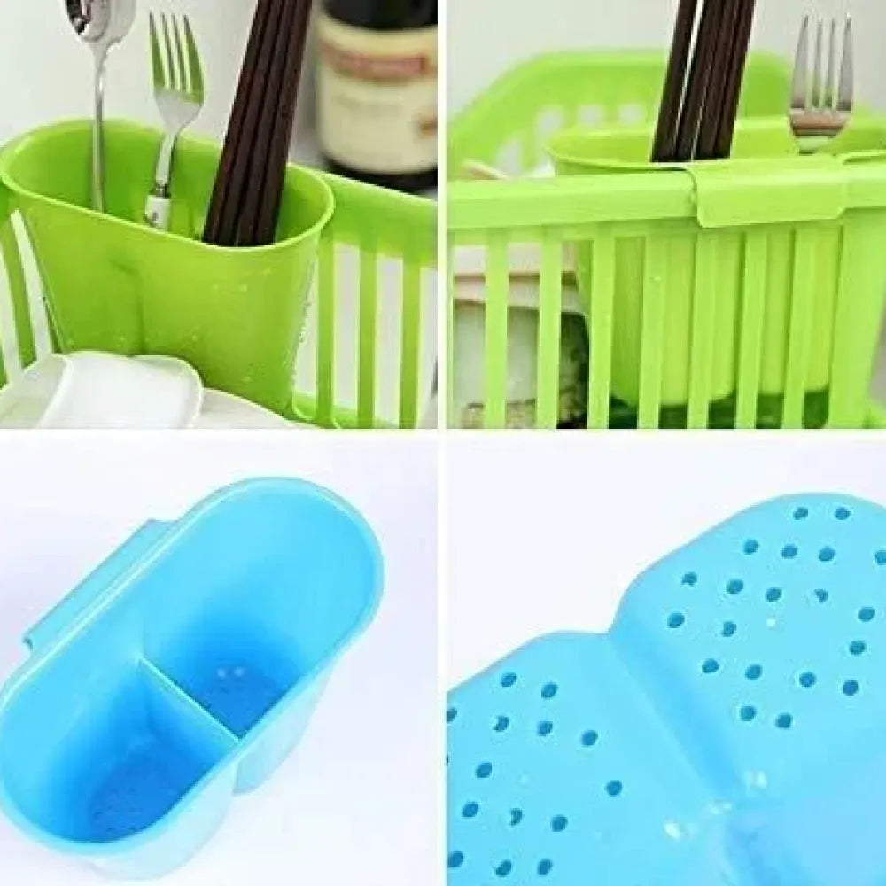 Space-saving 3-in-1 dish drainer