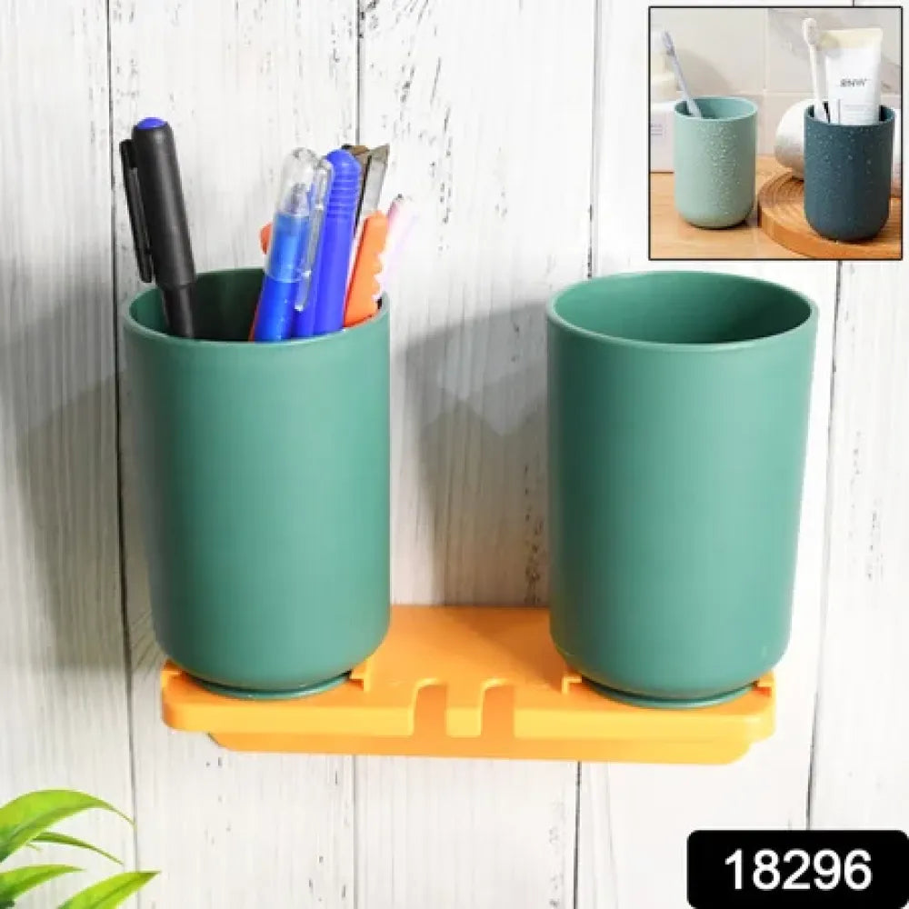 Space-saving toothbrush organizer set - home improvement