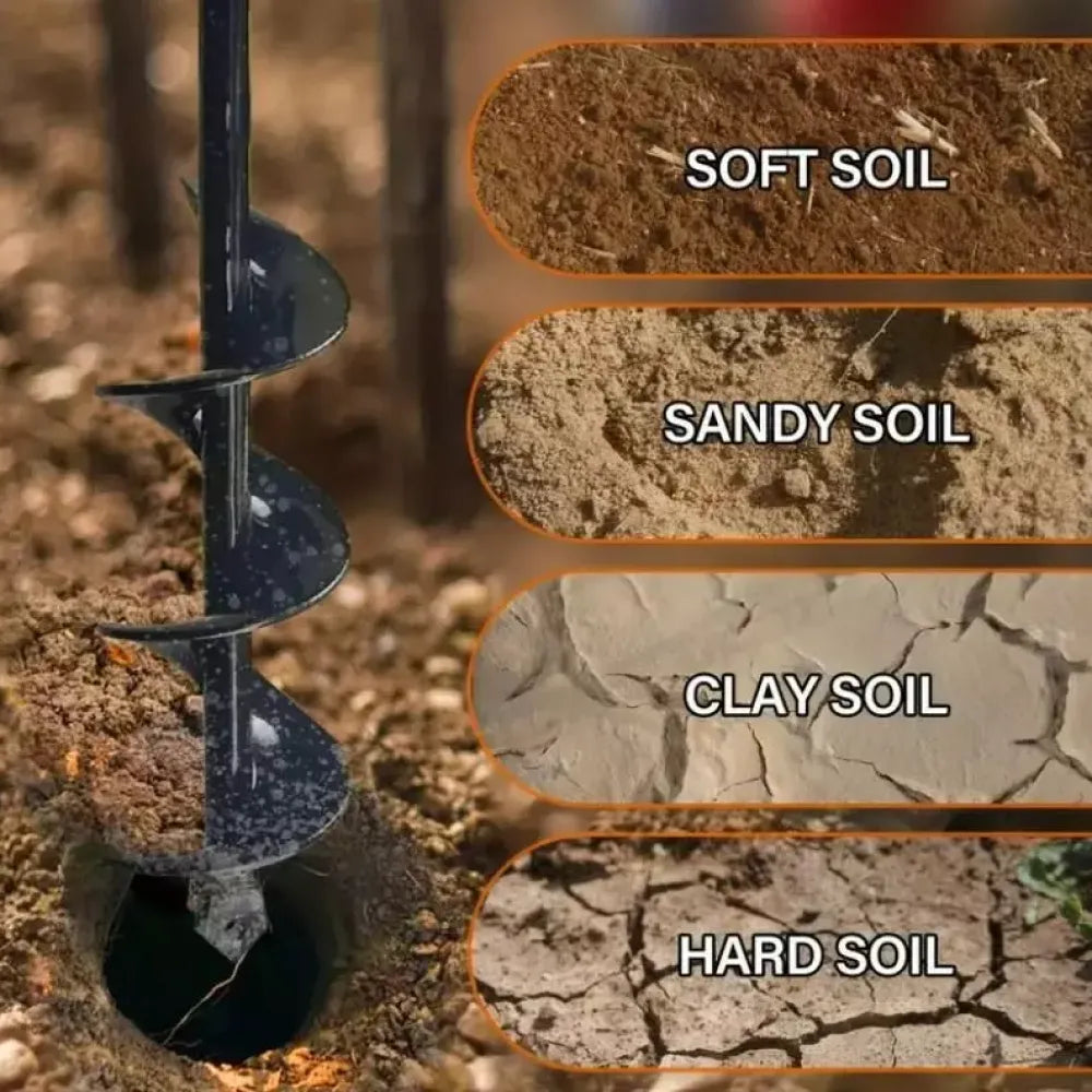 Spiral hole non slip earth drill - home essentials