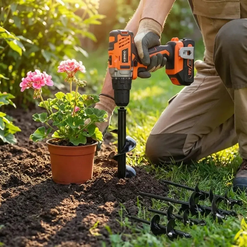 Spiral hole non slip earth drill - home essentials