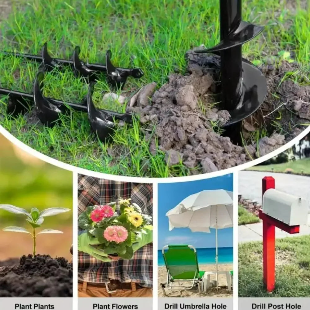 Spiral hole non slip earth drill - home essentials