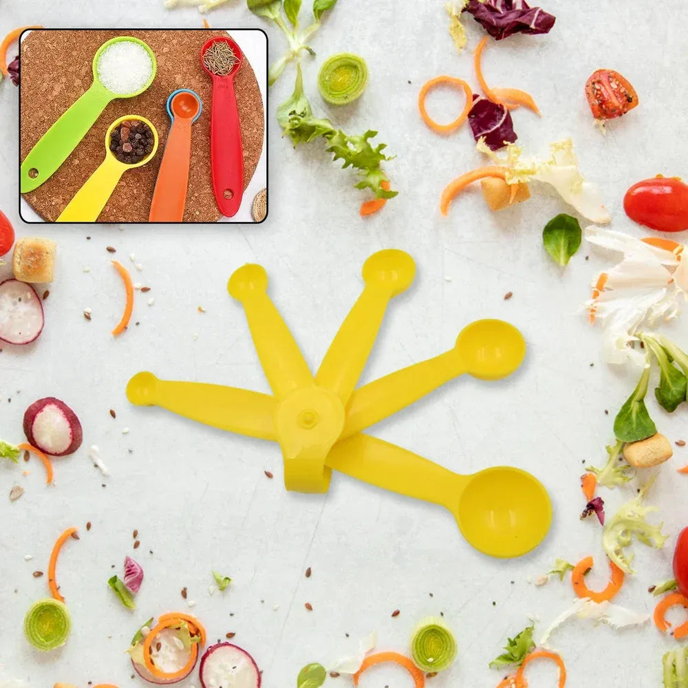 Stackable measuring spoon set - kitchen tool