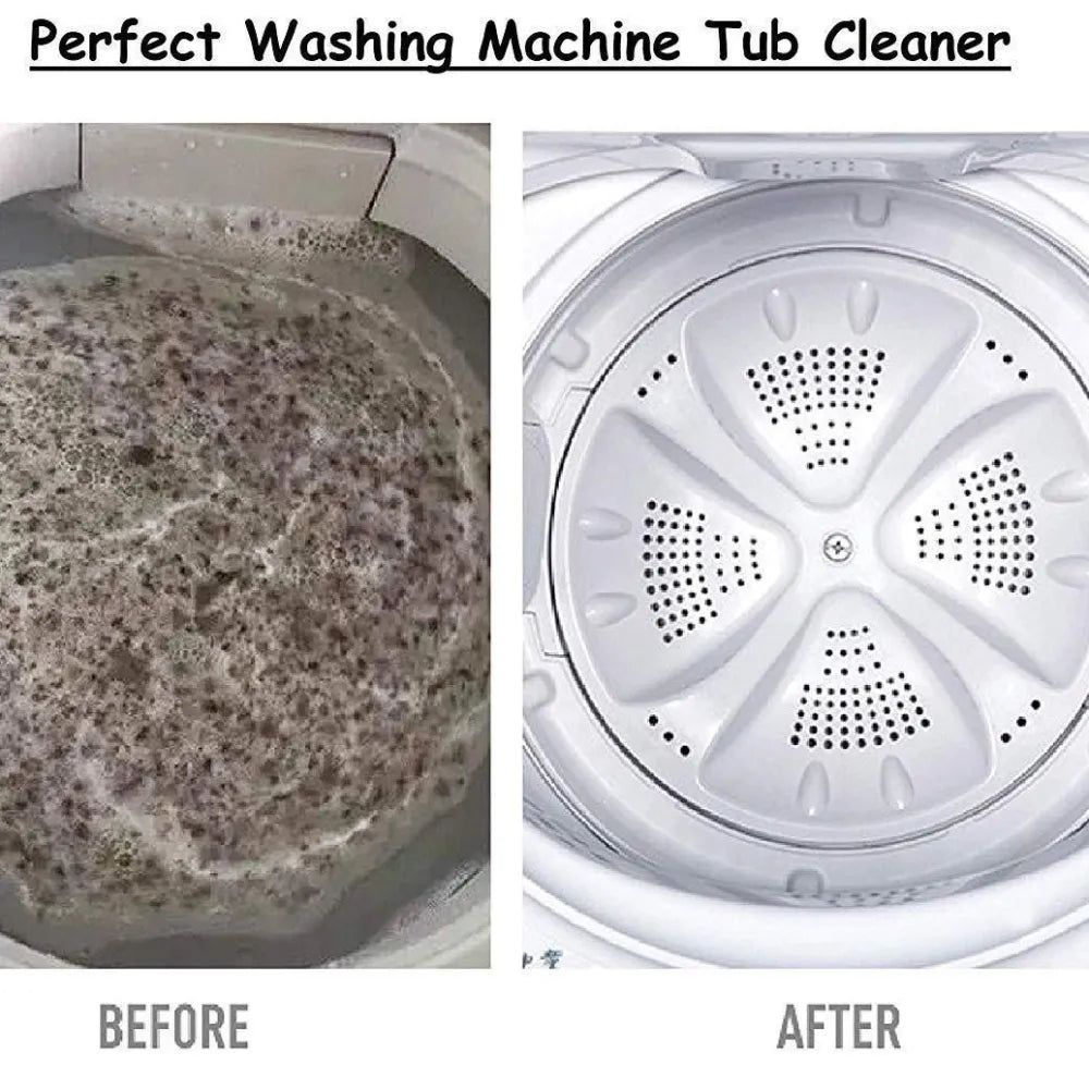 Washing machine tub cleaner results.