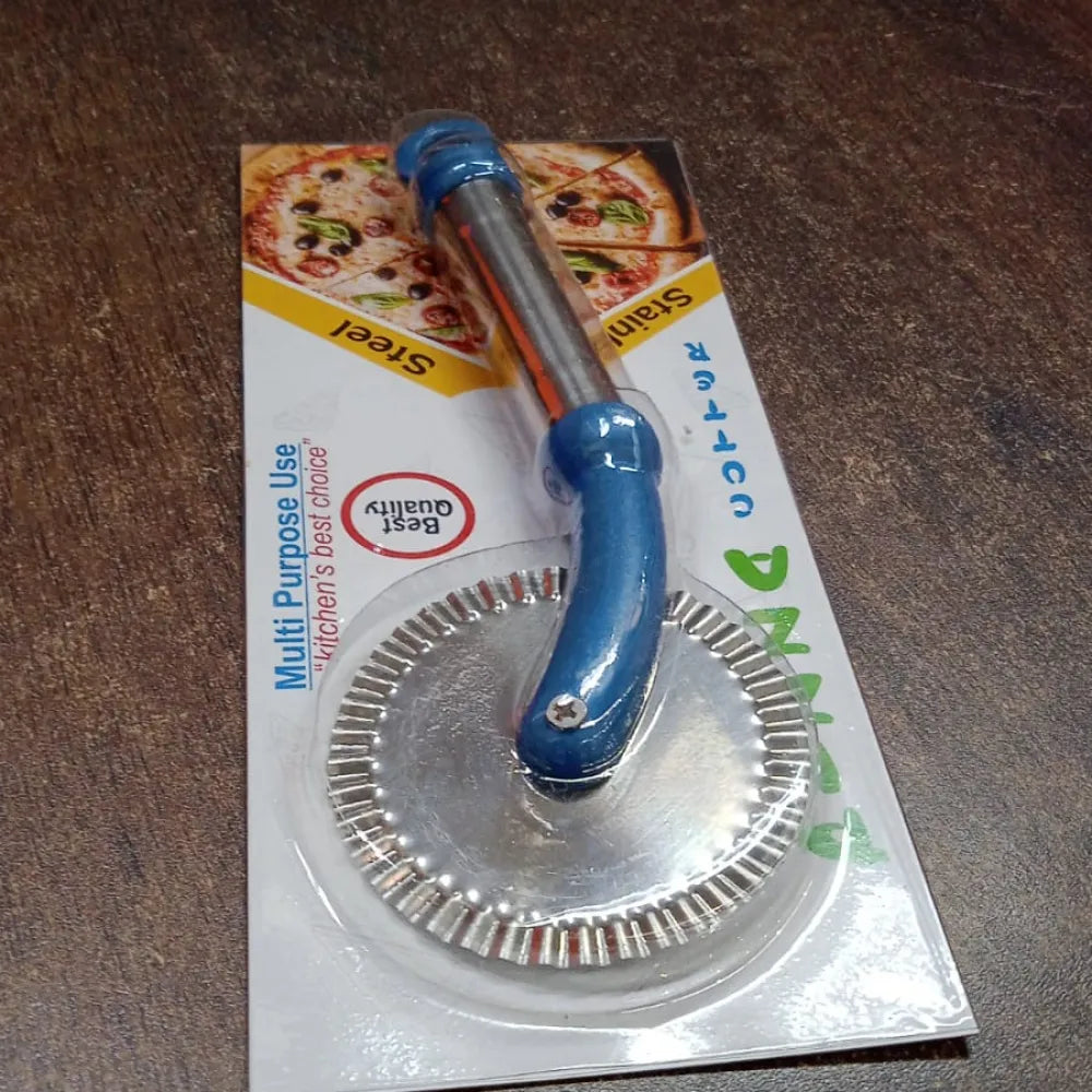Stainless curly pizza cutter - home & kitchen