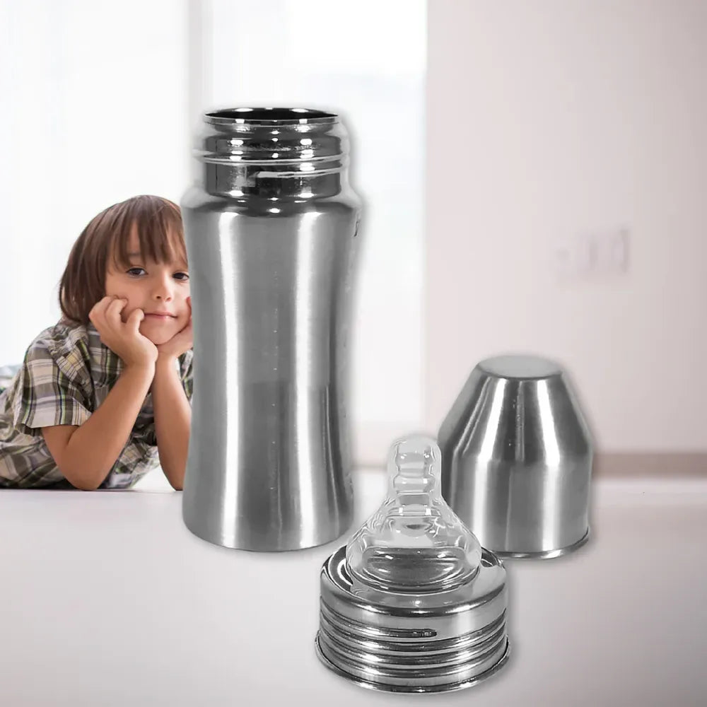 Stainless steel baby feeding bottle – 250ml - home & kitchen