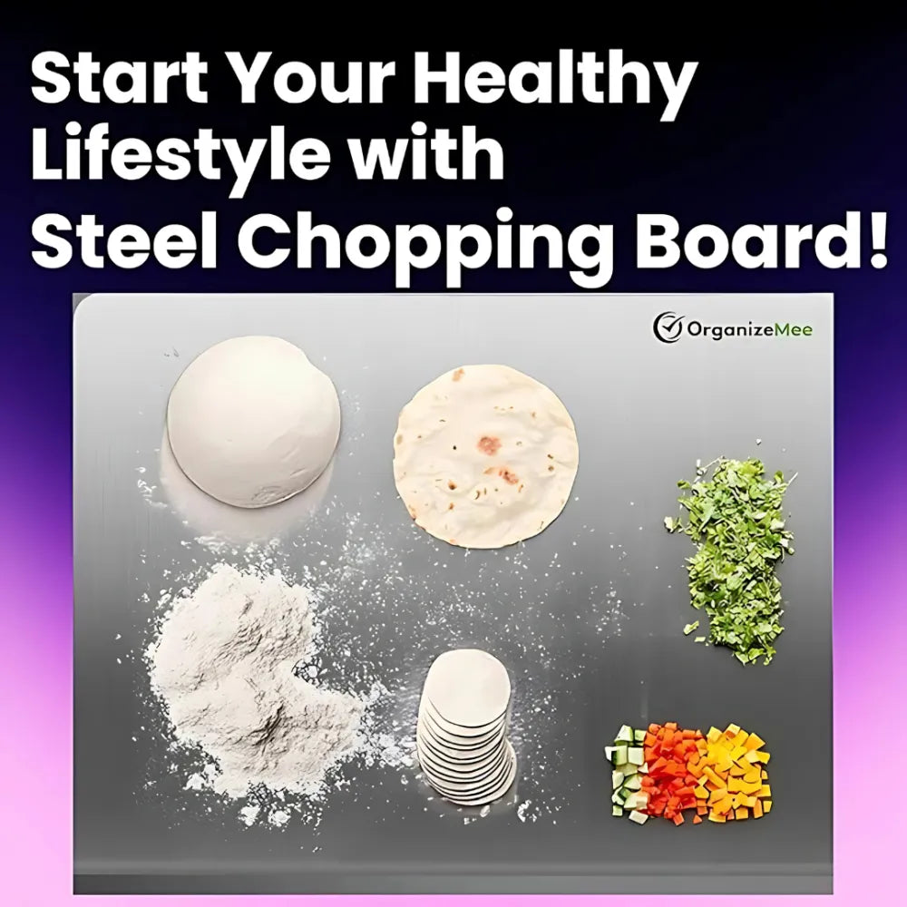 Stainless steel chopping board (35x31cm)