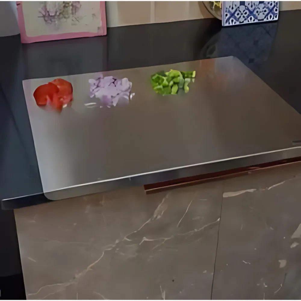Stainless steel chopping board (35x31cm)