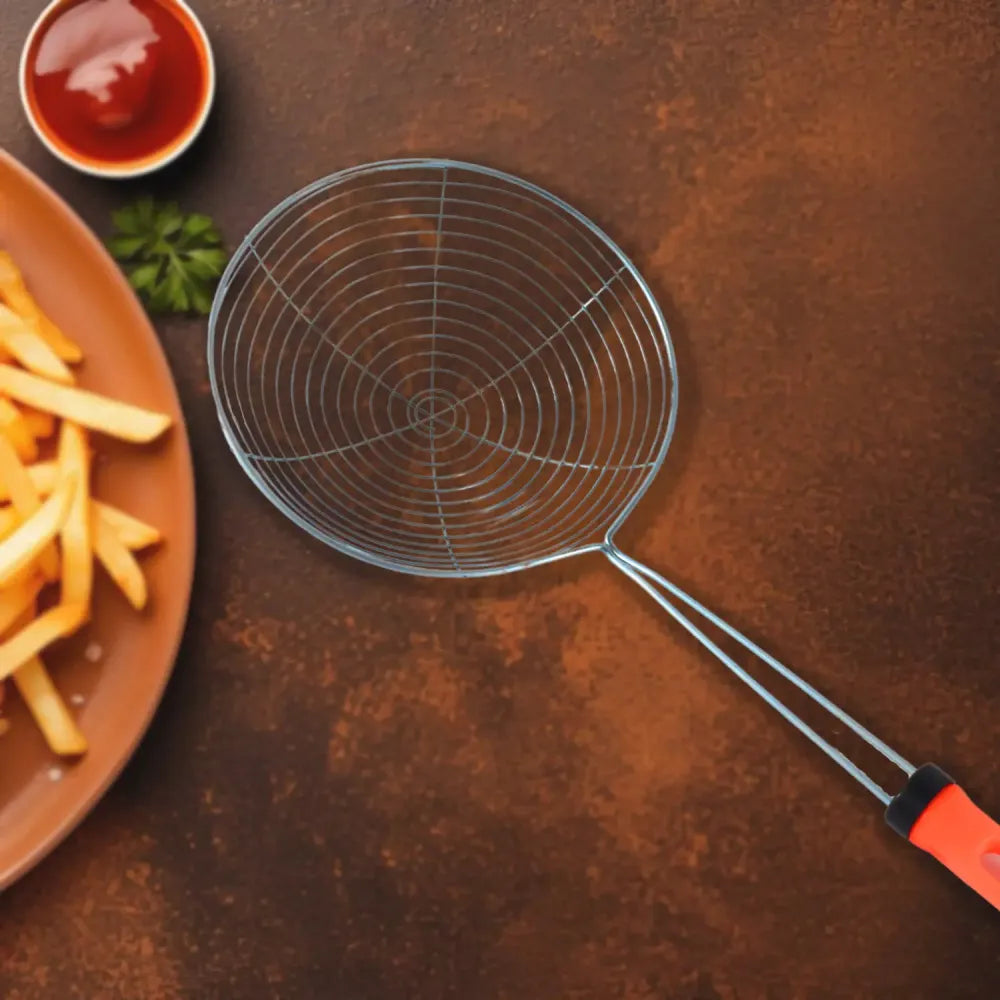 Stainless steel deep fry strainer - home & kitchen