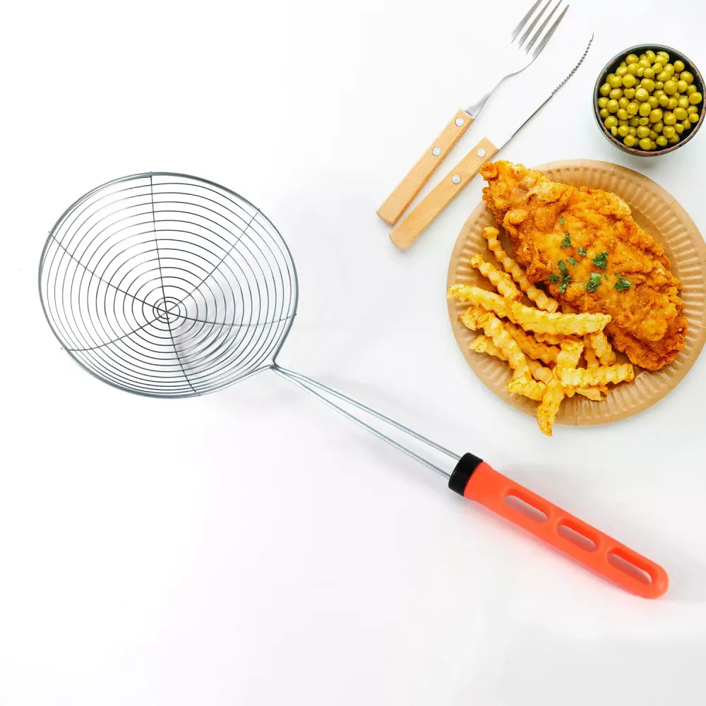 Stainless steel deep fry strainer - home & kitchen